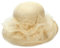 CXQRR Kentucky Derby-Hüte für Damen, Kirchenhüte, Teehut, Organza-Fascinator, breite Krempe, Sonnenhut für Damen, gelb, Medium