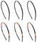 Righe e Pois - 6 dünne Haarbänder 0,5 cm - klassische Haarspangen - Packung mit 6 Unisex Haarbänder (gemischt)