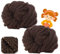 Dicke Wolle Garn 500 g ca.54 m, Milchig Weiß Chunky, Grobstrick Weiches Wollgarn für Decke, XXL Riesen Wolle Perfekt zum Weben von Schals Mützen Haustier Nest (17-Kaffee)