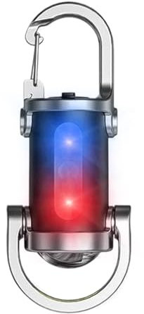 Kuehssn Mini lampe de poche porte-clés | Lampe LED puissante portable étanche pour randonnée, travail, survie, soins infirmiers en plein air
