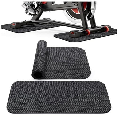 2Pezzi Tappetino Protezione Pavimento per Attrezzi Fitness, Tappetino Antiscivolo Doppia Faccia in Silicone, Tappeto di Protezione per Pavimento, Sottopattino per Attrezzatura Sportiva, Tapis Roulant