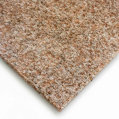 livingfloor® Kunstrasen Vliesrasen mit Noppen Hellbraun in 1,50 m Breite, Länge variabel Meterware, Größe:15.00x1.50 m