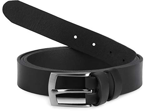 Ladeheid Herren Gürtel Ledergürtel Überlänge L11(Schwarz-1 (3 cm), 150 cm x 3 cm (Gesamtlänge 167,5 cm))