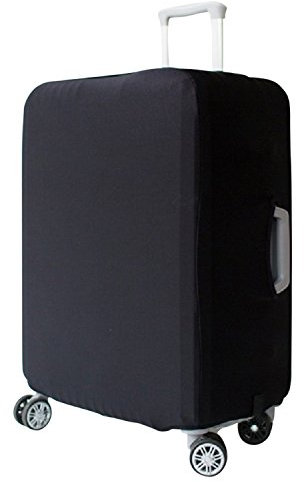 S.D. Maket Kofferhülle, elastisch, für Gepäck, Koffer, Abdeckung, Gepäckschutz, Schwarz, Schwarz, XL, Modern