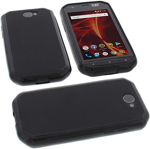 foto-kontor Funda Compatible con Cat S31 Protectora de Goma TPU para móvil Negra