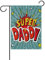 ALAZA Vatertags-Pop-Art-Deko Double Sided Garten Flagge