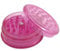 Pink HERB Grinder Plastic Tobacco Leaf Storage Crusher Herbal Spice Crusher Girl