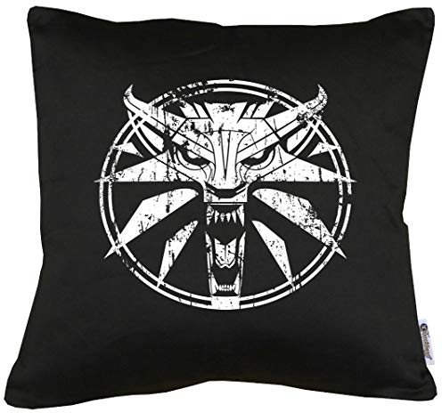 TShirt-People Circle Wolf Medallion Gamer Kissen mit Füllung 40x40cm