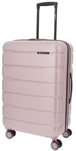 Franky Koffer Trolley | 360° Rollen | Hohe Stabilität | TSA-Schloss | Größen: S/M/L | in vielen Farben -ABS13 (Shiny Rose - M)