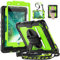 Timecity case For iPad 6th/5th Generation(2018/2017), iPad Pro 9.7 inch(2016), iPad Air 2 Case(2014), Shockproof Case with Screen Protector, 360° Rotating Kickstand, Hand Strap, Pencil Holder, Green