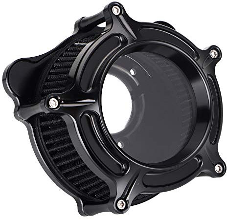 XMMT di aspirazione filtro aria CNC trasparente nero per Harley Touring Electra Street Road Glide Road King 2008-2016