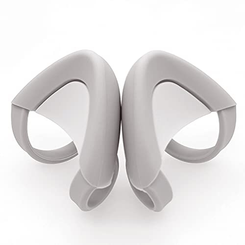 REEYEAR Cute Cat Ears Fits for HypreX Cloud/Cloud Stinger/Cloud Flight Headsets, Universal Fit Lovely Kitty Adjustable Attachment Straps for Video Live Gaming Headphone,Gray& White