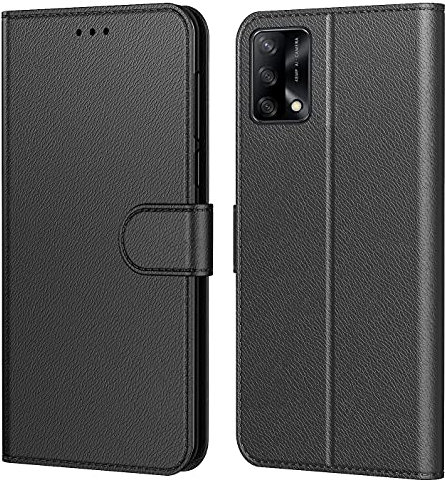 Tenphone Coque pour Oppo A74 4G, Etui Protection Housse Premium en Cuir PU,Pochette Fermeture Magnétique,Flip Case Compatible avec (Oppo A74 4G, Book Noir)