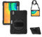 Aosailjet Coque Huawei Matepad Pro 10.8, Antichoc Armure Robuste Étui avec Support Rotatif, Dragonne, Bandoulière Réglable et Porte-Crayon, TPU and PC Housse pour Huawei Matepad Pro 10.8 (Noir)