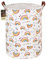 HUNRUNG Canasta de lavandería gran tela de lona canasta de almacenamiento ligero organizador de juguetes ropa sucia plegable impermeable dormitorio universitario dormitorio de baño(arcoíris)
