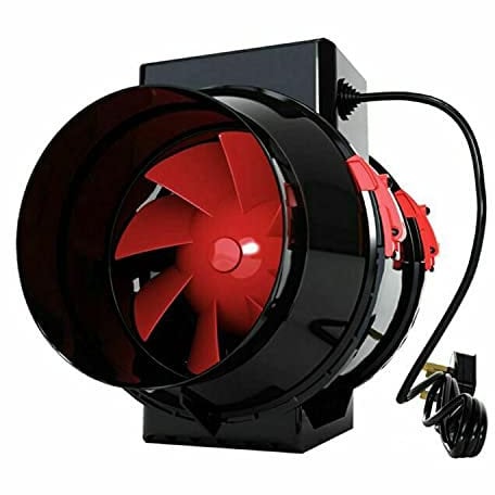 Powerful Inline Extractor Duct Fan Ventilation Hydroponics Grow Room Mixed Flow (6 Inches 150MM)