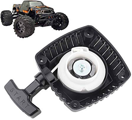 Tiiyee Pull Start Recoil Starter Assembly Compatible with 23cc 26cc 29cc 30cc Engine RC Car Gas Model Car Lawn Mower Generator Pressure Washer Snow Blower Tiller Edge Cutter Parts with Pull Cord Rope