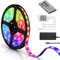 Tubiaz LED Streifen LED Strip 1M 30 LED RGB 5050 Dimmbar mit 44 Tasten Fernbedienung und Netztei 20 voreingestellte Farben 6 dynamische Beleuchtungsmodi Doppelseitiges Kupfersubstrat