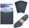 Unikstep Lot de 4 protections pour semelles de chaussures, coussinets antidérapants pour le fond et le talon des chaussures, autocollant de réduction du bruit antidérapant (Black)