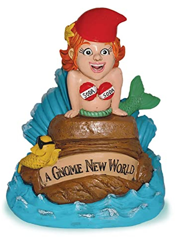 BigMouth Inc Little Mermaid Garden Gnome, Green-thumbed