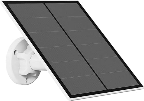revolt Solarpanel 5V mit Akku: Solarpanel für Akku-IP-Kameras mit USB-C, 5 Watt, 5 V, IP65 (5V Solar Panel, Solarmodul, Überwachungskamera Set)