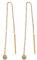 Skagen Damen-Ohrringe Threader Glitz Sterlingsilber goldfarben, SKJS0037710