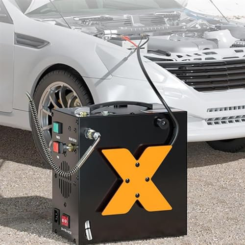 310Bar High Pressure Air Compressor PCP Air Compressor Paintball Scuba Tank Compressor HPA Pump Fill Station Oil-Free Powered by 12V DC or 220V AC