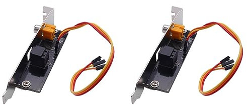 Spactz 2 x SPDIF Bracket for Optical and Output Digital Audio Output for Motherboard