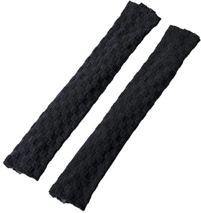 Folpus Stuhl-Armlehnenbezüge, Schonbezüge, Sessel-Armlehnenbezüge für Computerstuhl, Schwarz