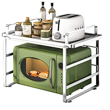 VIRAZE Mikrowellenregal Arbeitsplatte Küche Zuhause Doppelter multifunktionaler Backofen Reiskocher EIN Regal