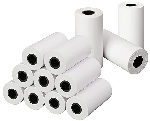 mansH Fotodruckpapier für Kinder, 12 Rollen, 57 x 30 mm, mit Core Photo Print, Thermopapier, Nachfüllpapier für Fotoapparat mit Sofortdruck