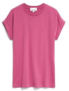 ARMEDANGELS Damen T-Shirt aus Bio-Baumwolle IDAARA T-Shirt Loose Fit Crushed Berry