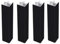 KIT 4 FINALI ANGOLARI PER ZOCCOLO IN VARI COLORI H10, H12 E H15 (Nero, H12)