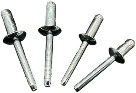 Rivet, Rivets aveugles haute résistance en acier au carbone, attaches structurelles, 30/50 pièces, 6.4mm 7.8mm(6.4x16.5mm,30Pcs)