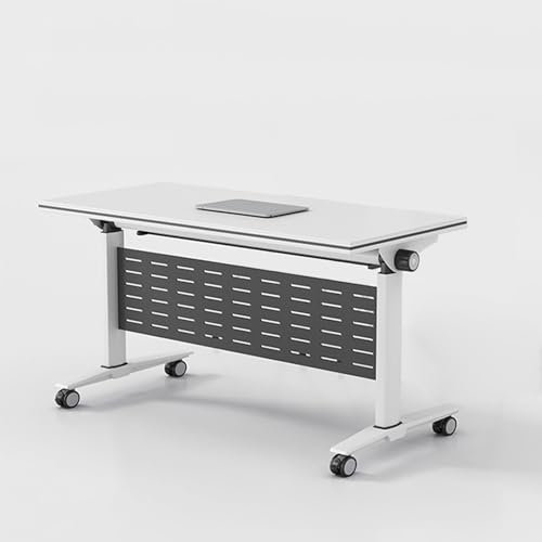 Klappbarer Konferenztisch Klappbarer Besprechungstisch,Klappbarer Mobiler Schulungstisch Mit Leisen Rädern,Klappbarer Konferenztisch Mit Klappdeckel,zusammenklappbarer Besprechungstisch(47x20x30in/120