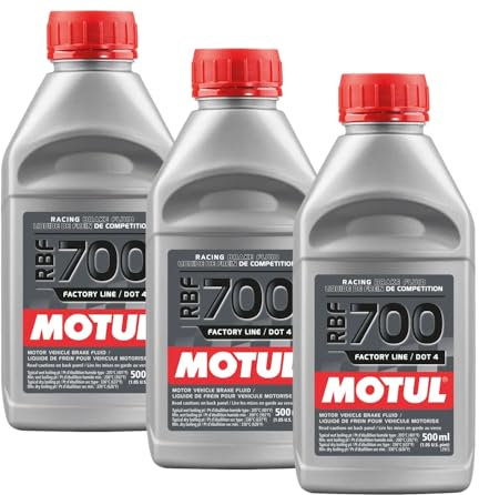 WOL DOT 4 Brake Fluid 109452 Brake Fluid Factory Line RBF700 500ML - Fully Synthetic Brake Fluid (3 Units)