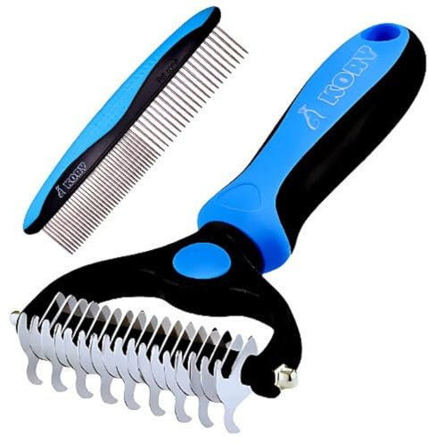 Cepillo Perro Pelo Largo y Corto - Cepillo Para Gatos - cepillo para Perros - Peine Gato - Peine perro pelo largo - peine Gatos Quitapelos - Deslanador para Perros - KORY