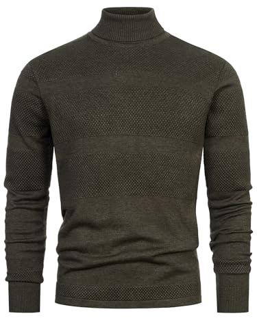 KRONSTADT Herren KSFisker Feinstrickpullover aus Baumwolle mit Rollkragen | Eleganter Rollkragenpullover für Büro und Alltag, Baumwollpullover, Freizeitpulli, Herrenpullover, Strickpullover für Männer