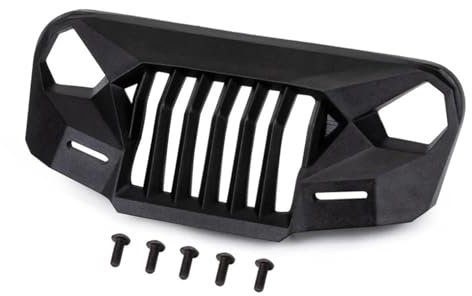 RC Autoteile Für Axial Für Scx10 90046 90047 90048 Für Jeep Für Wrangler 1/10 Ersatz Frontgrill Rad Augenbraue Dekoration Set RC Crawler Auto Teile(Front Grille)