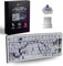 Nyfter Nyfboard HE Wireless 75% Gaming Keyboard – Hall-Effect Gateron KS-37C Switches, DE ISO QWERTZ, Hot-Swap, RGB, Gasket Mount, Media Knob, LED Display, 2.4GHz/Bluetooth, PBT Keycaps, Weiß