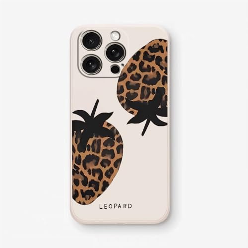 QIODAYI Compatible with iphone 5/5s/SE Pink Grey Brown Leopard Print Silicone Soft Case