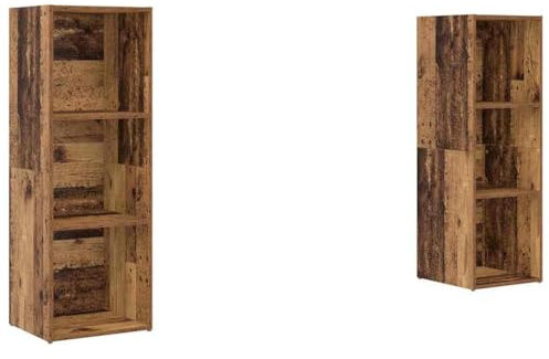 vidaXL Modular Shelves - Cube Organiser, Room Divider, Rectangular Shelves for Living Room, Bedroom, Office and Indoor Spaces