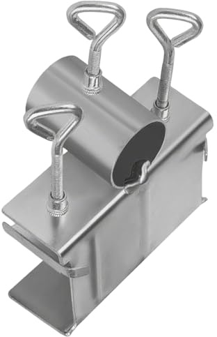 Soporte para sombrilla de terraza, abrazadera ajustable para sombrilla, soporte de abrazadera ajustable para sombrillas, balcón, terraza, jardín, piscina, camping