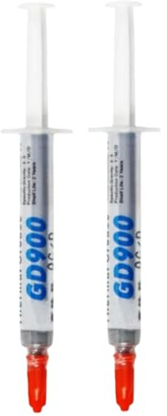 Haiyox Pasta termica per CPU Gd900, pasta termica liquida in metallo, ad alte prestazioni Th-ermal P-aste, alta conducibilità Th-ermica, design distintivo del pistone, dissipatore di calore P-aste per