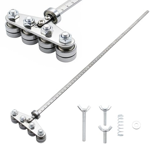 Professional Circular Saw Guide Rail for Precision Cutting - Adjustable Stainless Steel Caliper for Accurate Wood Measurements, Woodworking DIY Tool for Circular Saws & Hand Saws