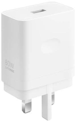 OnePlus SUPERVOOC 80W Charger, Type-C 15/15R/13/13R/Nord5/CE5 | Ultra-Fast Charging, Wide Compatibility (PD, PPS, QC), 100-240V Global Voltage, Lightweight 120g, EU Plug