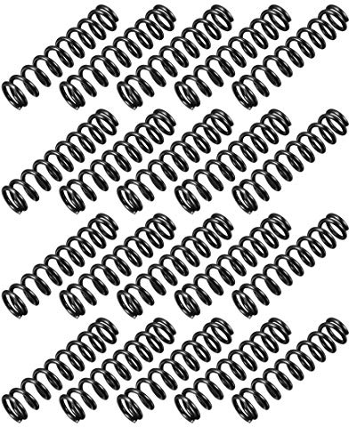 sourcing map 20Pcs Ressort de Compression 1.2mm Fil Diamètre 8mm OD Noir | Ressort Acier Extension, 35mm Libre Longueur