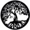 WANDKIND Baum des Lebens - Yggdrasil - Wandaufkleber Wandtattoo Tree of Life Sticker Aufkleber - erhältlich in vielen Farben (Schwarz, 100 x 100 cm)