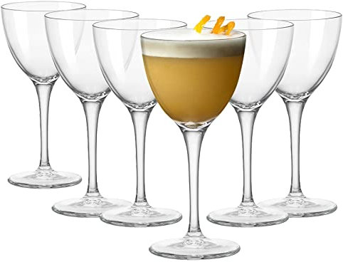 Bormioli Rocco 1797716 91281 Novecento Nick&Nora Set aus 6, Glas, Cl15,5, 15.5 milliliters, Durchsichtig