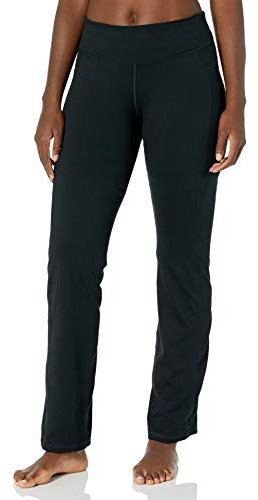 C9 Champion C9 Pantalon de Yoga pour Femme Coupe courbée, Ébène-Longue Longueur